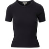Essential Ribbed Tee - Black