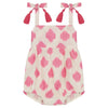 Baby Girls' Zoe Romper - White Pink Ikat - FINAL SALE