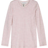 Kids' Slim Rib Stripe Tee - Orchid/Ecru