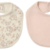 Jersey Snap Bib, 2-Pack - Dusty Rose