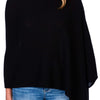 Cashmere Dress Topper Poncho - Ebony