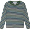 Kids' Rib Knit Blouse - Myrtle Stripe