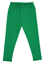 The Beaufort Bonnet Company’s Baby Girls' and Girls' Mitzy Sue Slacks feature an elastic waistband for comfort and style, shown here in green on a white background.