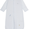Baby SCE Jungle Hang Out Striped Hand Emb. Convertible Gown - Light Blue