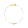 Madone Charm Bracelet 6.7" - Baby Blue