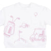Baby and Kids' Drop Sleeve Sweatshirt - Golf Pink