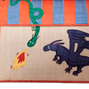Raffia Toy Basket - Dragon