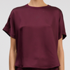 Addy Satin T-Shirt - Fig