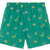 Boys' Printed Swim Short - Green Dinosaur