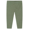 Baby Solid Rib Leggings - Moss