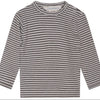 Baby Rib Stripe Tee - Soil/Ecru