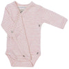 Newborn Rib Stripe Body Wrap - Orchid