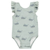Baby Girls' & Girls' Scoop Back Onepiece - Whales