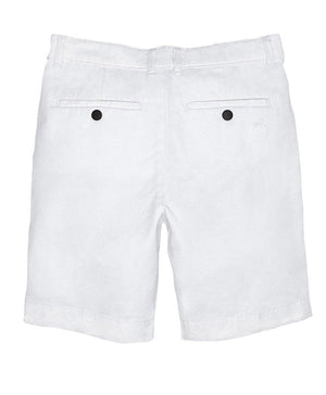 The Jacob Chino Short by DL1961 is crafted from breathable fabric and shown from the back, featuring belt loops and two black buttoned back pockets.