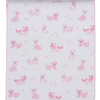 Puppy Paws Printed Burp Cloth - Pink
