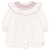 Baby Girls' Ruffle Collar Embrodery Floral Dress - Mother-of-Pearl