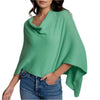 Cashmere Dress Topper Poncho - Kelly