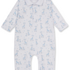 Baby Just Giraffes Printed Playsuit - Light Blue