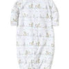 Baby Noah’s Ark Convertible Gown - Light Blue