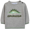 Baby Boys' and Toddler Knitted Sweater - Heather Grey