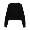 Moni Crop Cardigan - Black