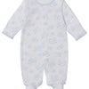 Baby Cheerful Good Night Printed Footie - Light Blue