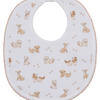 Puppy Paws Printed Bib - Brown