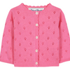 Baby Girls' and Girls' Openwork Cardigan - Bougainvillea