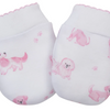Puppy Paws Printed Mitts - Pink