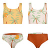 Girls' Sun & Moon Reversible Bikini - Palmeras Amarillo