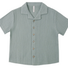Boys' Lapel Collar Shirt - Sea Green