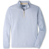 Albatross Cotton-Blend Pique Quarter-Zip - Windy Blue