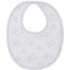 Cheerful Good Night Printed Bib - Silver
