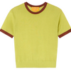 Airy Ringer Tee - Evoo/Burnt Sienna