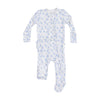 Baby Girls' 2-Way Zipper Ruffle Back Footie - Romi Floral