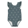 Baby Girls' & Girls' Scoop Back Onepiece - Anchors