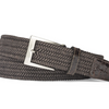 Men's Solid Stretch Belt with Croc Tabs - Chocolate