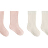 Socks Set - Natural/Rose