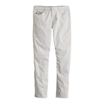 The Tellis Commuter Performance Airluxe Modern Slim Pants by AG Jeans are light gray slim-fit pants, crafted from Airluxe Sateen and shown on a white background.