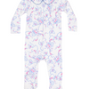 Baby Girls' Smocked Peter Pan Snap Footie - Ribbon Floral Fling