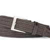 Men's Solid Stretch Belt with Croc Tabs - Chocolate