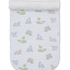 Safari Party Burp Cloth - Blue