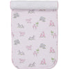 Safari Party Burp Cloth - Pink