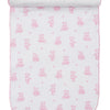 Teddy Bear Time Burp Cloth - Pink
