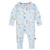 Baby Modal Convertible Coverall - Deep Sea Jubilee