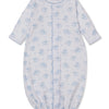 Baby Sweet Sheep Convertible Gown - Lt. Blue