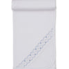 Hand Smocked Blanket - White/Lt. Blue