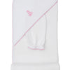 Giraffe Grace Hooded Towel & Mitt Set - Pink