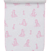 Giraffe Grace Burp Cloth - Pink
