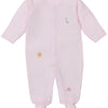 Baby' Safari Wild Hand Emb. Striped Footie - Pink